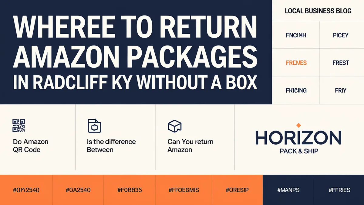 Where to Return Amazon Packages in Radcliff KY Without a Box