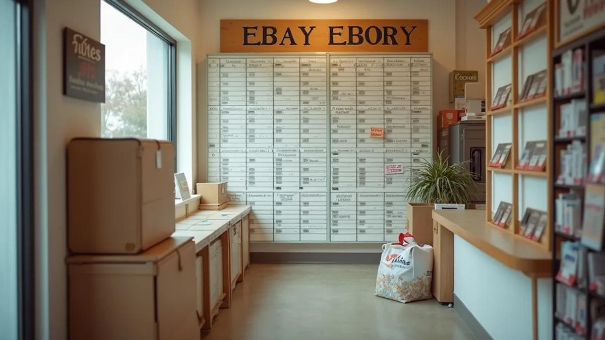 Etsy and eBay seller return address private mailbox Elizabethtown KY