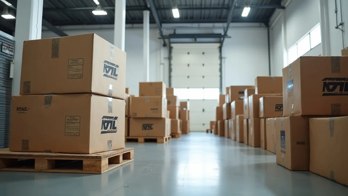 Expedited freight truck with guaranteed delivery tag