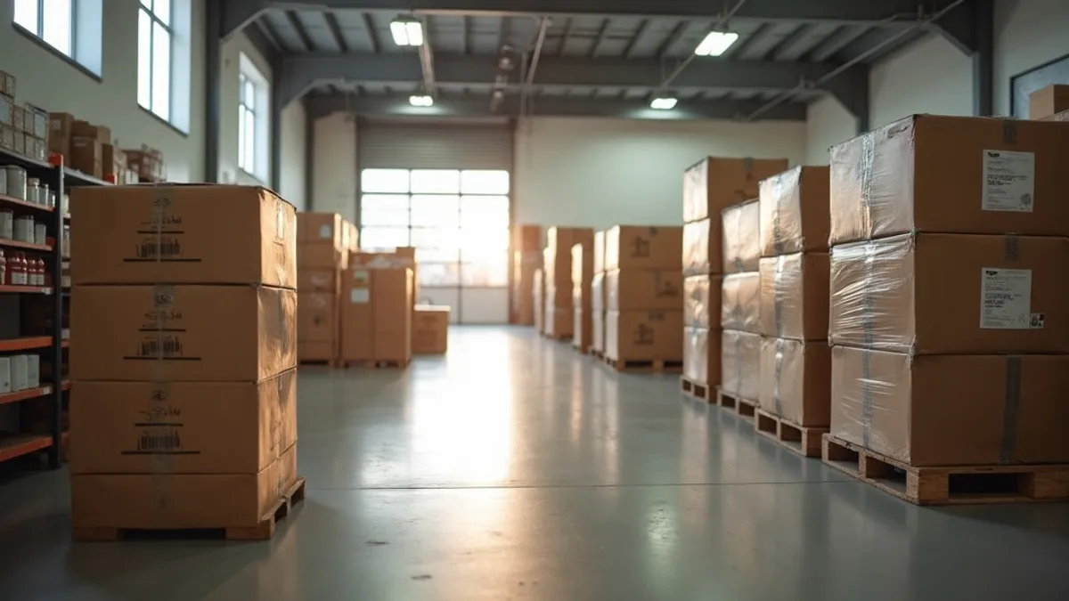 Freight terminal at peak capacity during Q4 holiday season