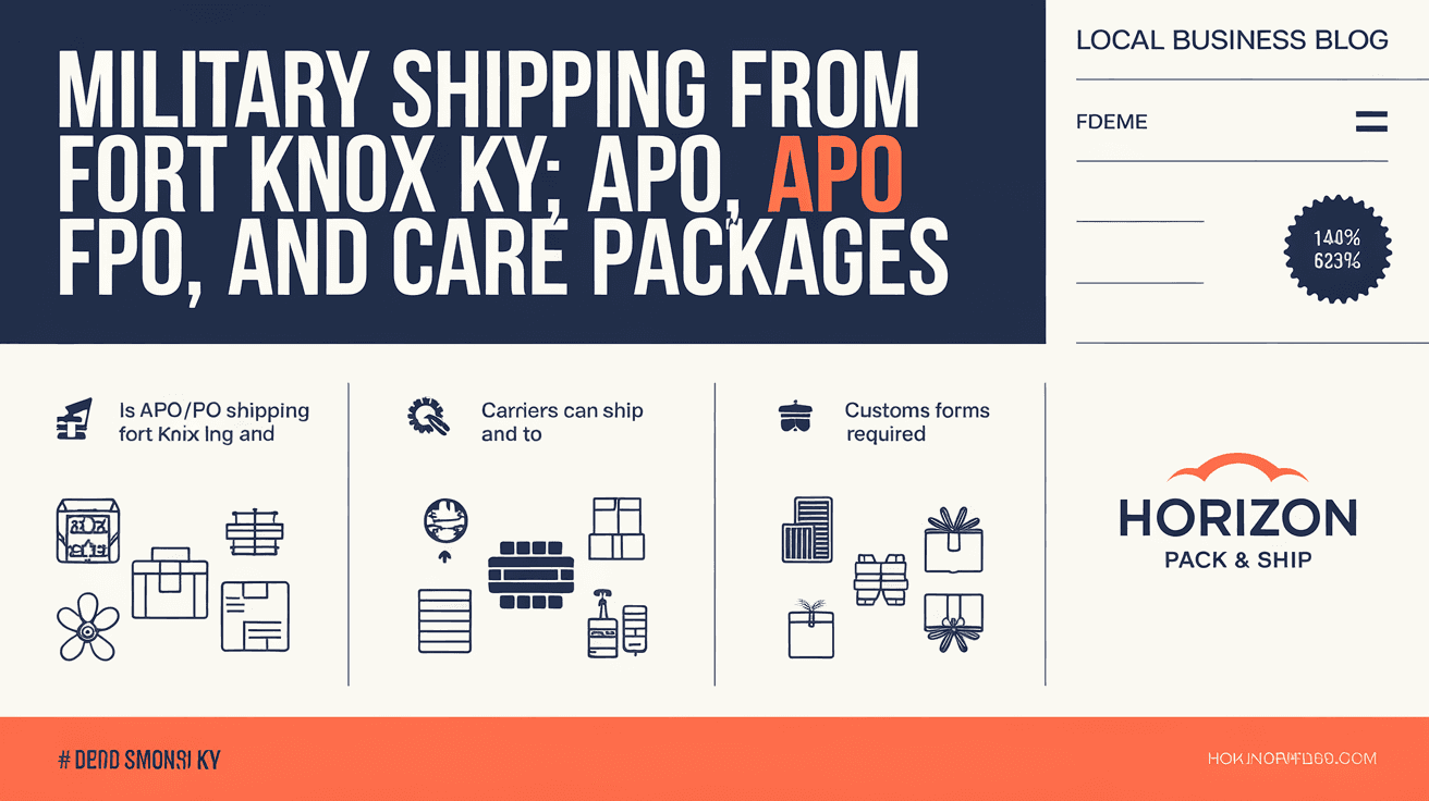 Military Shipping from Fort Knox KY: APO, FPO, and Care Packages