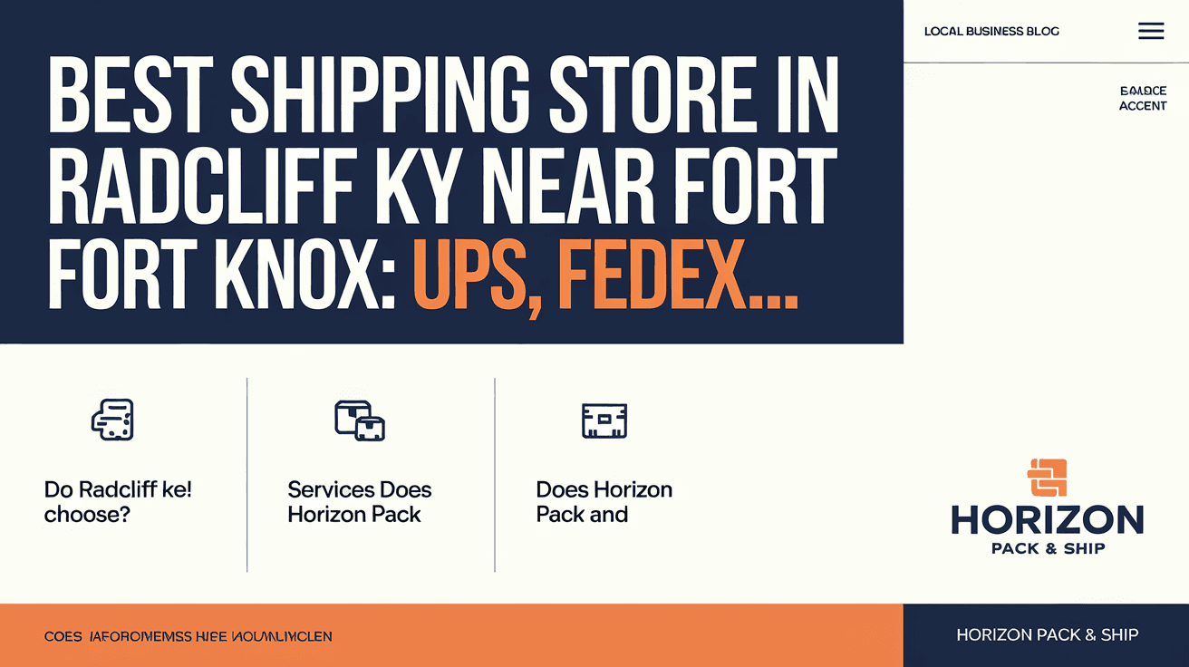 Best Shipping Store in Radcliff KY Near Fort Knox: UPS, FedEx, USPS, DHL