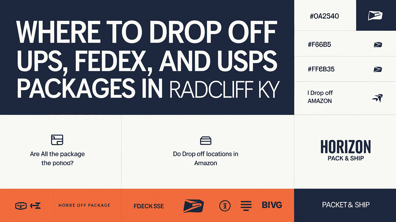 Where to Drop Off UPS, FedEx, and USPS Packages in Radcliff KY