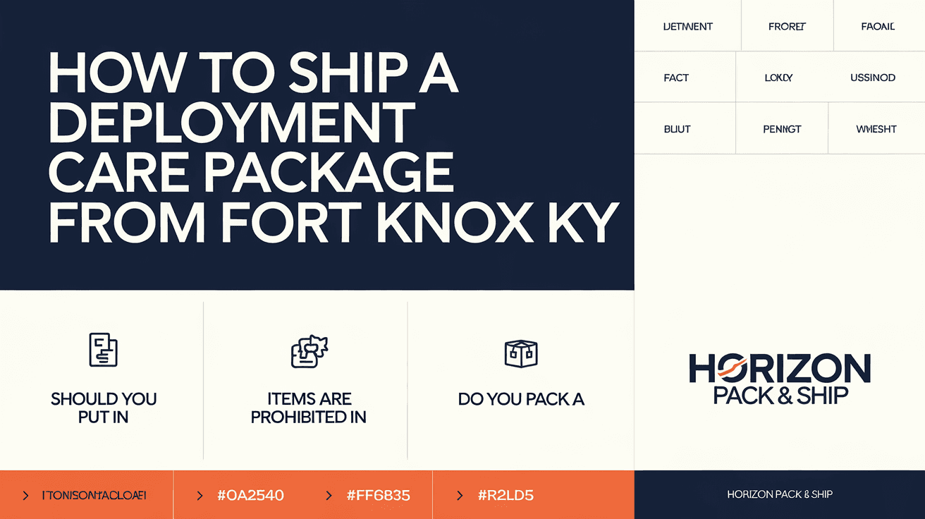How to Ship a Deployment Care Package from Fort Knox KY