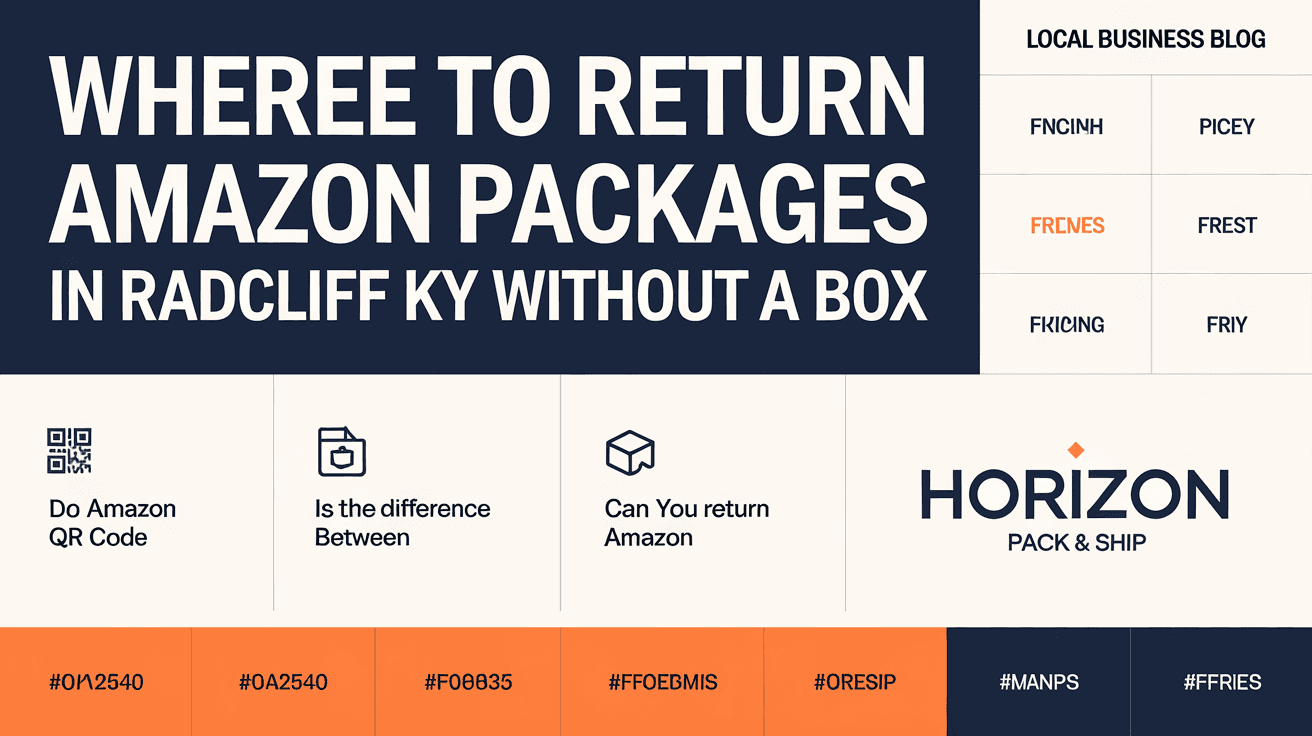 Where to Return Amazon Packages in Radcliff KY Without a Box