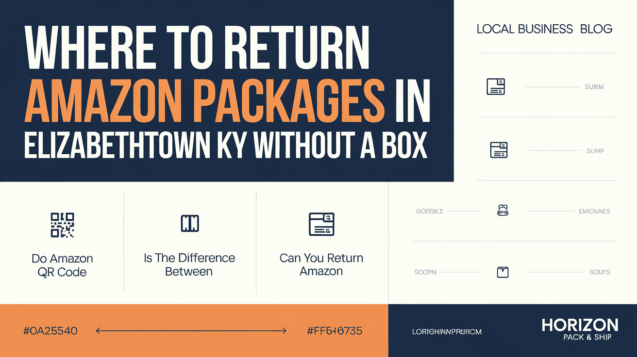 Where to Return Amazon Packages in Elizabethtown KY Without a Box