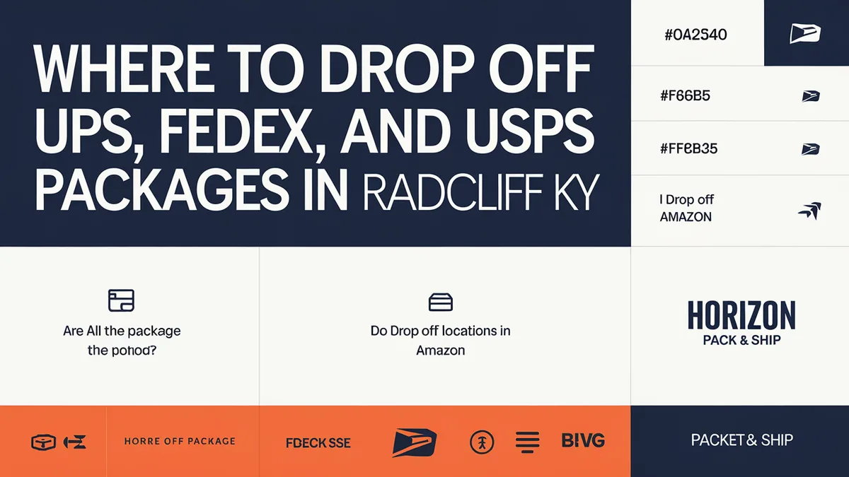 Where to Drop Off UPS, FedEx, and USPS Packages in Radcliff KY