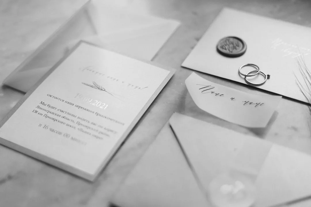 Greeting cards and wedding invitations
